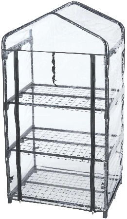 4-Living kasvihuone 3 hyllyä