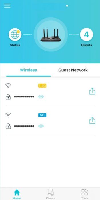 TP-LINK Archer AX23 puhellinsovellus