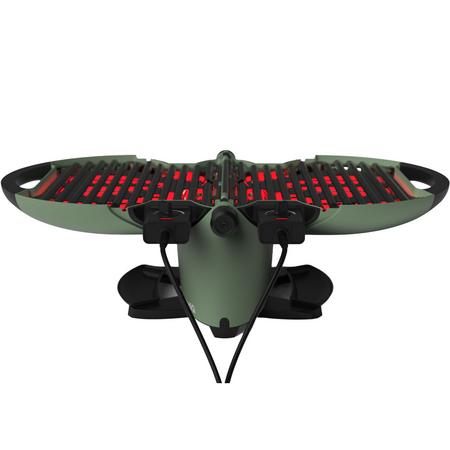 NomadiQ Kannettava sähkögrilli E-BBQ, vihreä