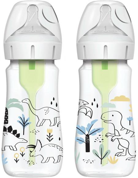 Dr. Brown's WideNeck Options+ Tuttipullot 270 ml 2-Pack, Valkoinen