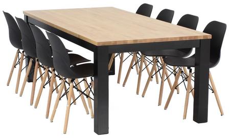 Vuono-Rana 8-hengen ruokailuryhmä, musta