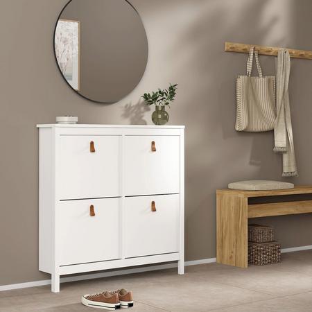 Madrid kenkäkaappi valkoinen