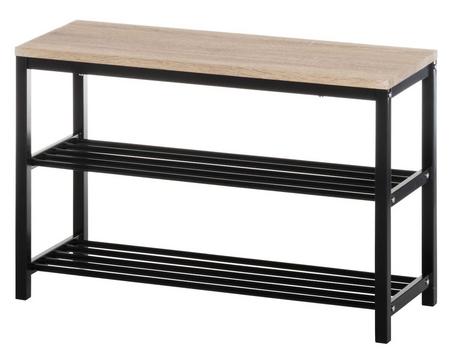 4Living Bell eteispenkki kenkätelineellä musta/luonnonväri