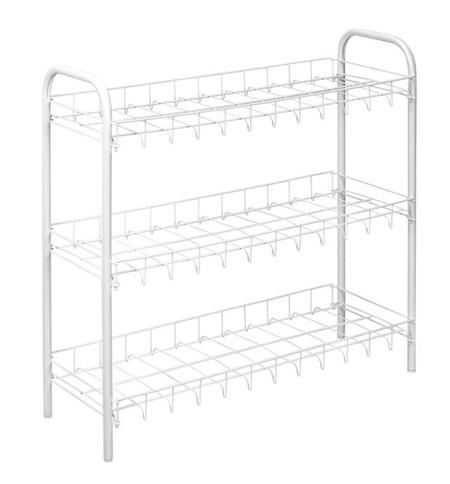 Metaltex kenkäteline 3-tasoa, valkoinen