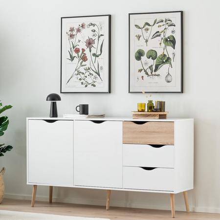 Delta senkki 150 valkoinen/tammi