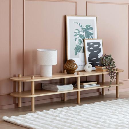 Askel matala tv-taso 165x35x38 cm hiekka