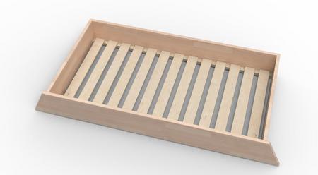 Notte vuodevaatelaatikko 158x75 cm koivu/lakattu