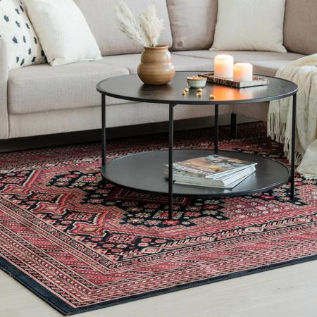 Majestic viskoosimatto 200x290 cm musta/punainen