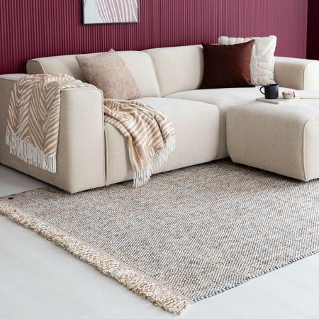 Konsta matto sisä- /ulkokayttoon 80x200 cm beige/harmaa