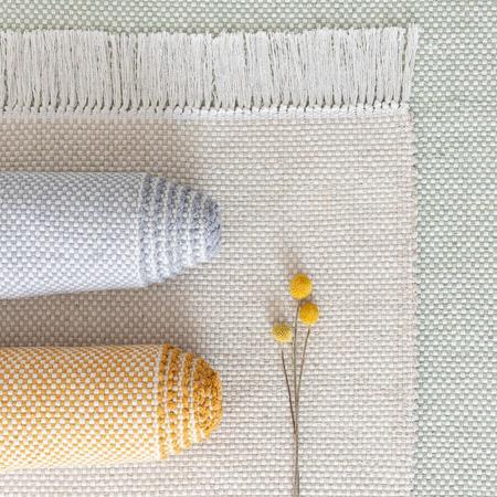 Hertta puuvillamatto 80x200 cm harmaa/valkoinen