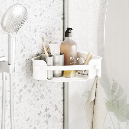 Umbra Flex liimattava kulmahylly valkoinen