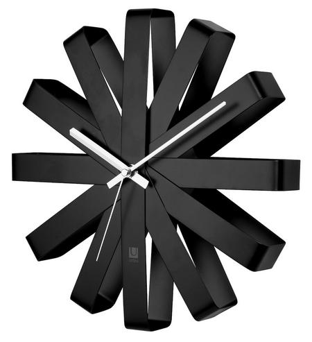 Umbra Ribbon seinäkello musta 30 cm