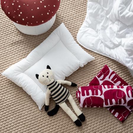 Luomu lasten peitto- ja tyynysetti 115x150 cm/35x55 cm valkoinen