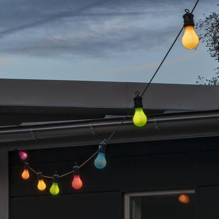 Konstsmide Pastelli 10-ledin valosarja sisä-/ulkokäyttöön monivärinen