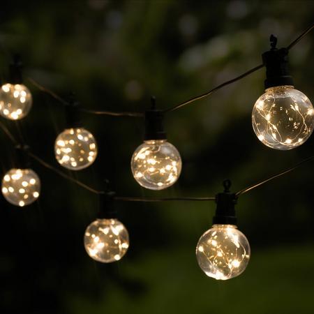 Tarmo Ball aurinkokenno/ladattava valoketju musta/kirkas