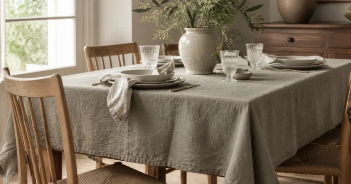 poytaliina-pellavainen-olive-145cmx270cm-testi Pellavainen pöytäliina 145x270 cm olive arvostelu
