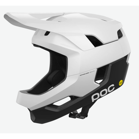 POC Otocon Race MIPS Full Face pyöräilykypärä - Hydrogen White / Uranium Black Matt - S (51-54cm)