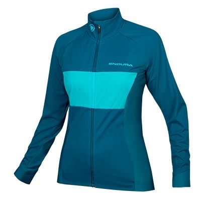 Endura Women''s FS260-Pro Jetstream L/S Jersey II - Kingfisher - L