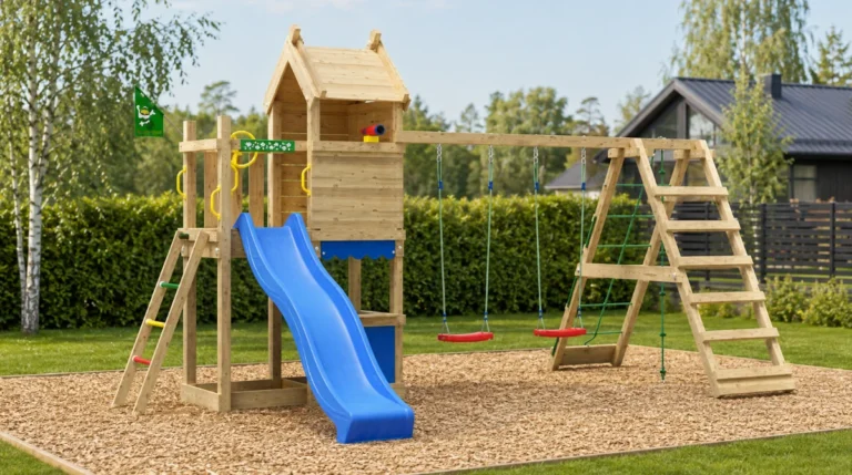 Jungle Gym Resort Leikkiteline + Kiipeilymoduuli arvostelu