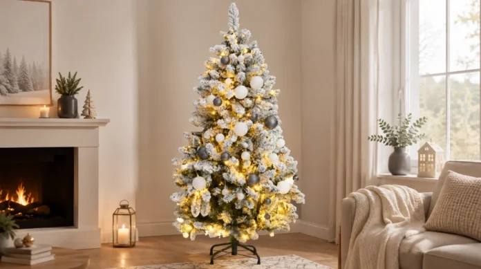 vidaxl-tekojoulukuusi-saranoilla-150-led-valoa-arvostelu vidaXL Tekojoulukuusi saranoilla 150 LED-valoa ja joulupalloa 120 cm arvostelu