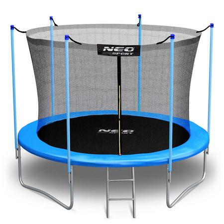 Neo-Sport 183 cm pihatrampoliini sisäverkolla ja tikkailla