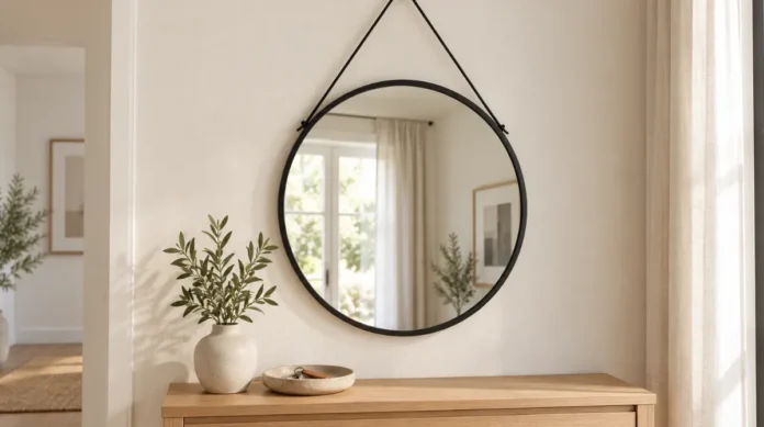 house-nordic-trapani-seinapeili-38cm-musta-arvostelu House Nordic Trapani seinäpeili Ø38 cm musta arvostelu