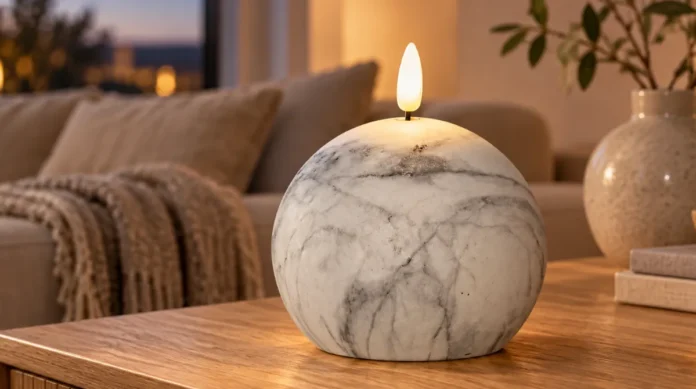 star-trading-flamme-marble-led-pallokynttila-12cm-arvostelu Star Trading Flamme Marble LED-pallokynttilä 12 cm arvostelu