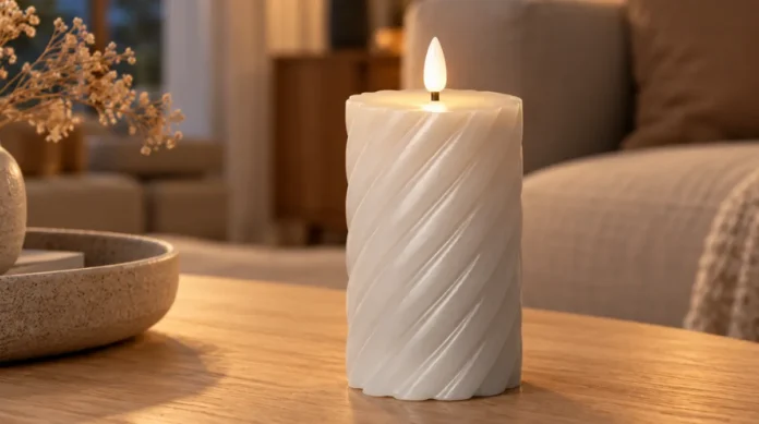 Star Trading Flamme Swirl LED-kynttilä 15 cm harmaa arvostelu